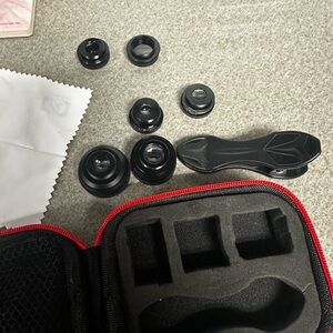 Black Camera Lens Kit with Case